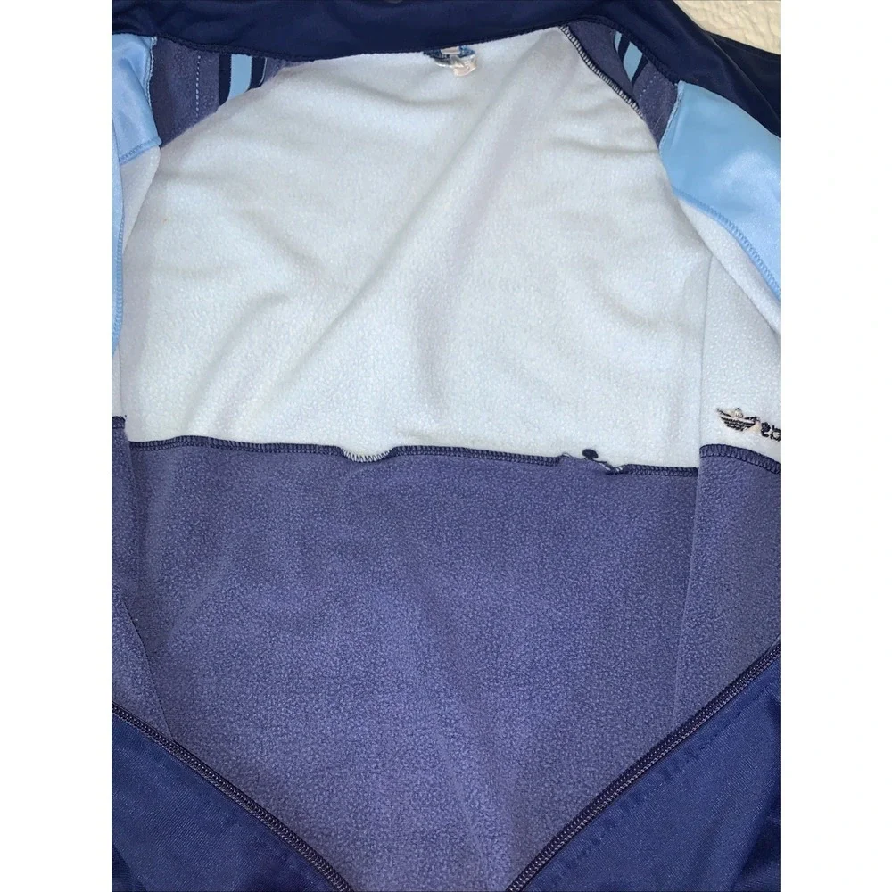 VTG 70s-80s Adidas Zip Up Track Jacket‎ West German Blue Sz 52 (L) 3 Stripe